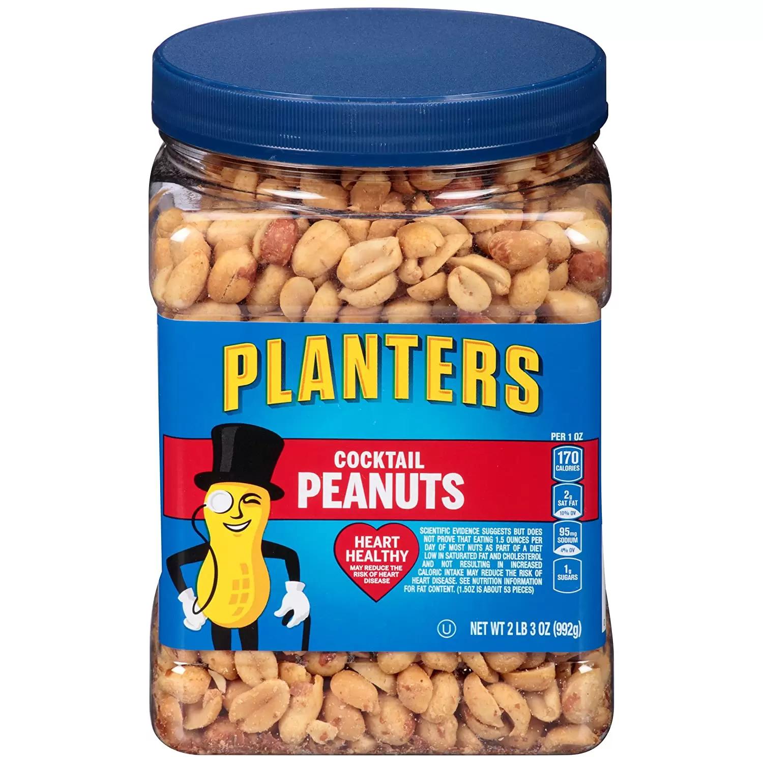 35-Ounce Planters Salted Cocktail Peanuts for $4.32 Shipped