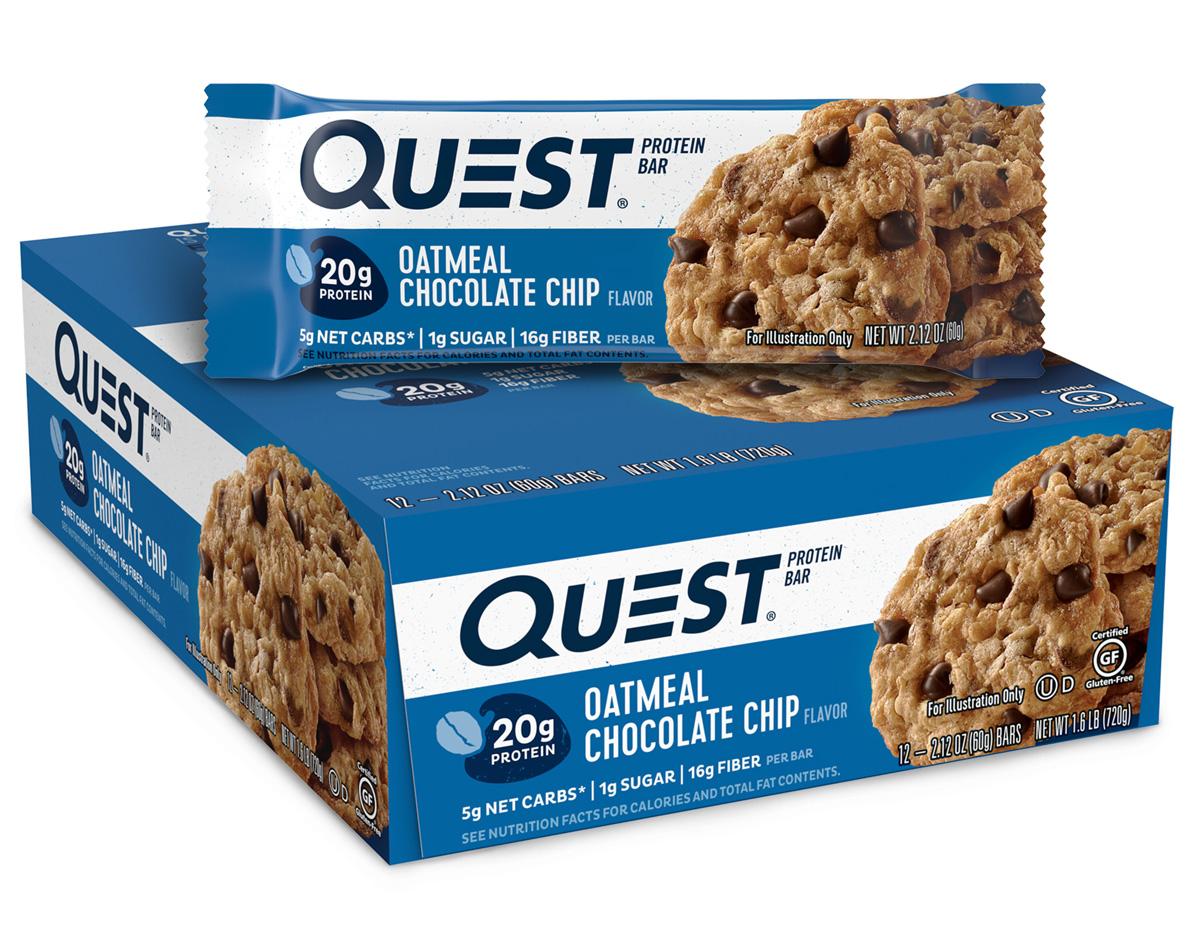 24 Quest Nutrition Oatmeal Chocolate Chip Protein Bars for $27.69