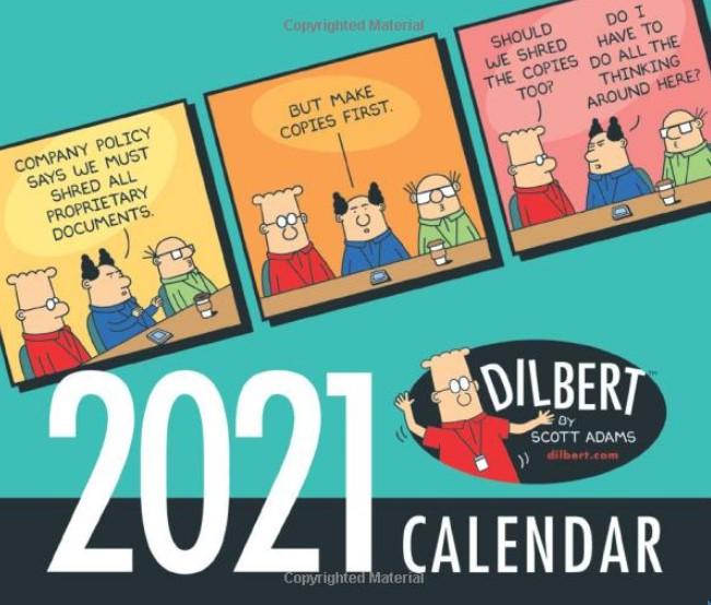 Dilbert 2021 Day-to-Day Calendar for $7.99