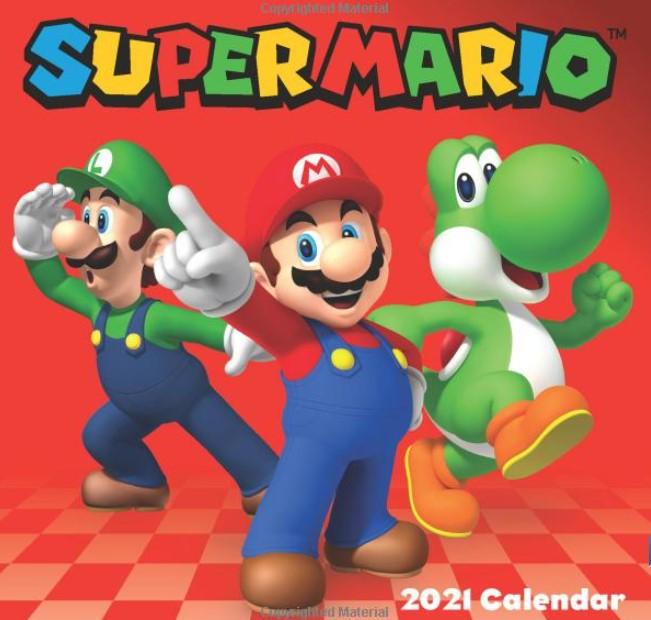 Super Mario 2021 Wall Calendar for $7.49