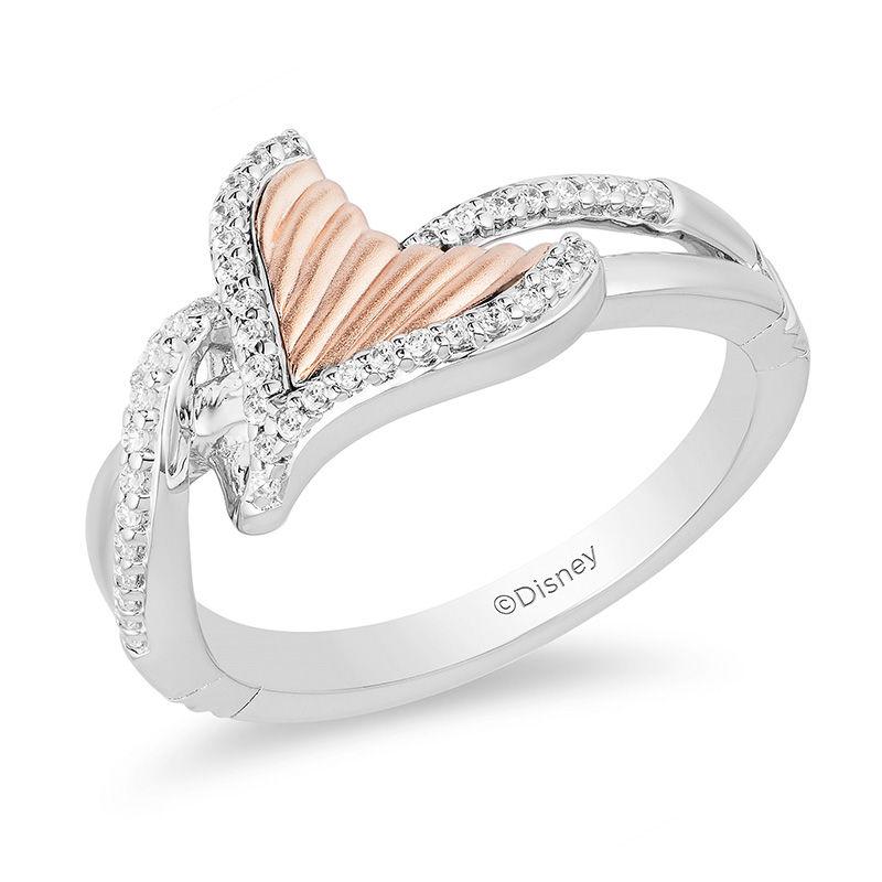 Disney Ariel Enchanted Diamond Tail Fin Bypass Ring for $215.55 Shipped