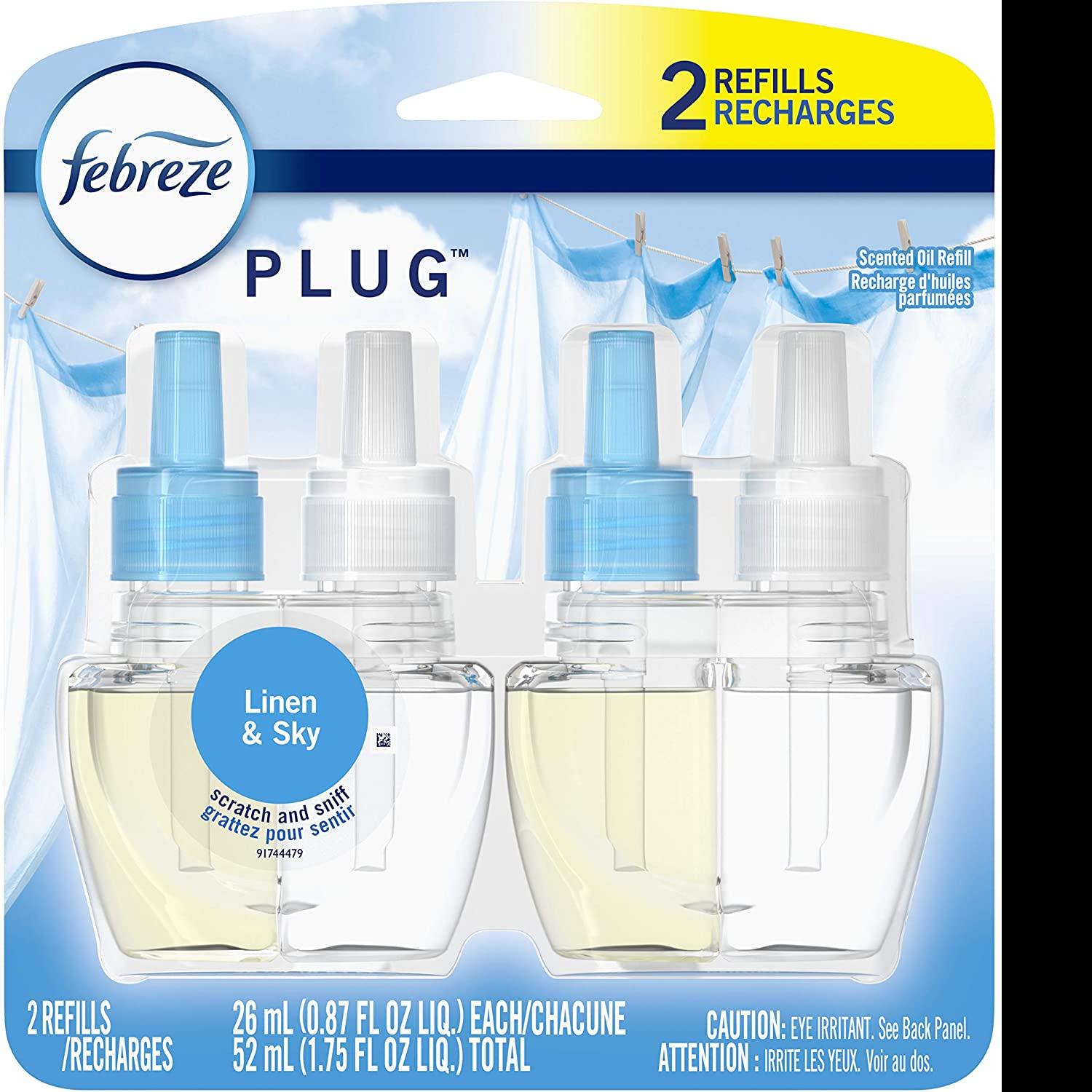 2 Febreze Plug in Air Freshener and Odor Eliminator Refills for $4 Shipped