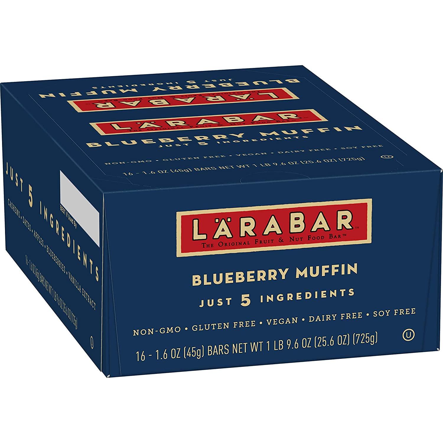 16 Larabar Fruit and Nut Bars Blueberry Muffin for $4.37 Shipped