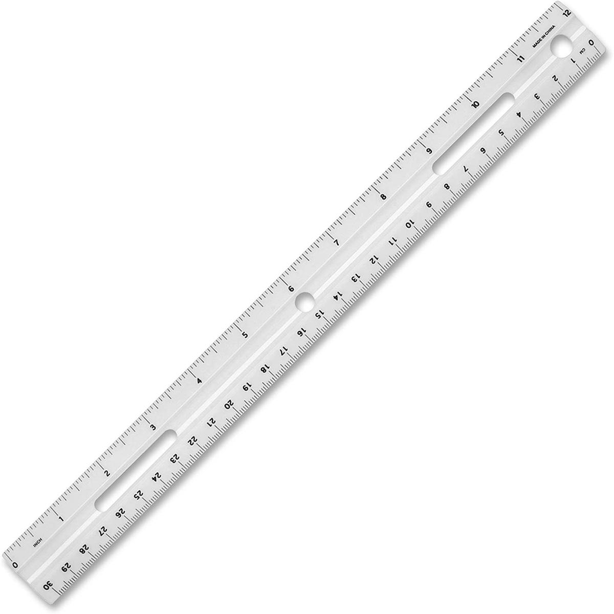 12in Business Source Plastic Ruler for $0.46