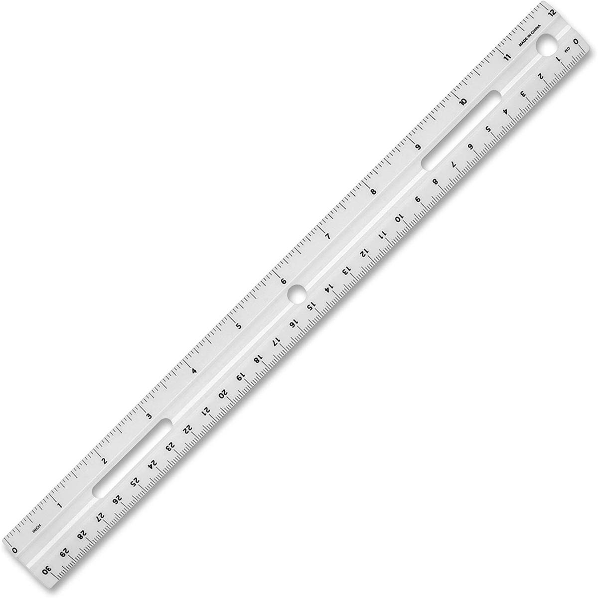 12in Business Source Plastic Ruler for $0.46
