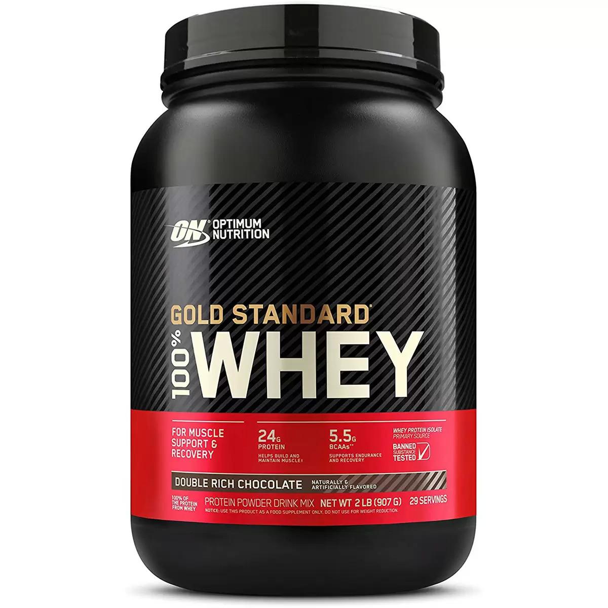 2lbs Optimum Nutrition Gold Whey Protein Powder for $21.37 Shipped