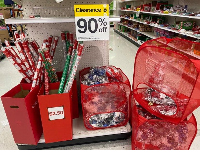 Target Christmas Gift Wraps and Ribbons for 90% Off