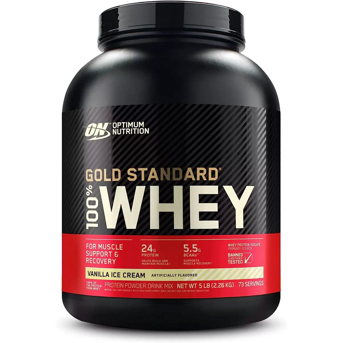 5Lbs Optimum Nutrition Gold Standard Whey Protein Powder for $39 Shipped