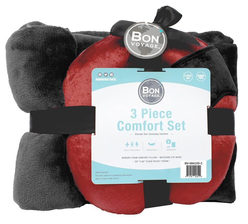 3-Piece Bon Voyage Travel Comfort Set for $9.99