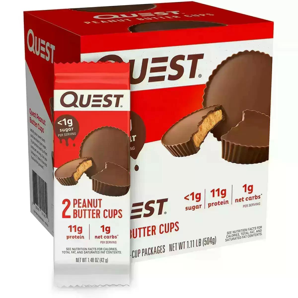12 Quest Nutrition High Protein Peanut Butter Cups for $16.30 Shipped