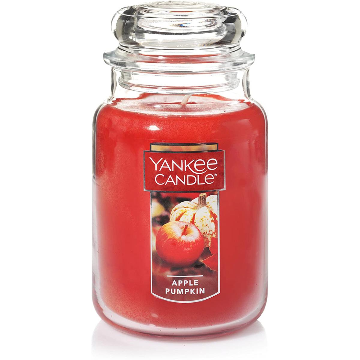 Yankee Candle Apple Pumpkin Scent Large Jar Candle for $11