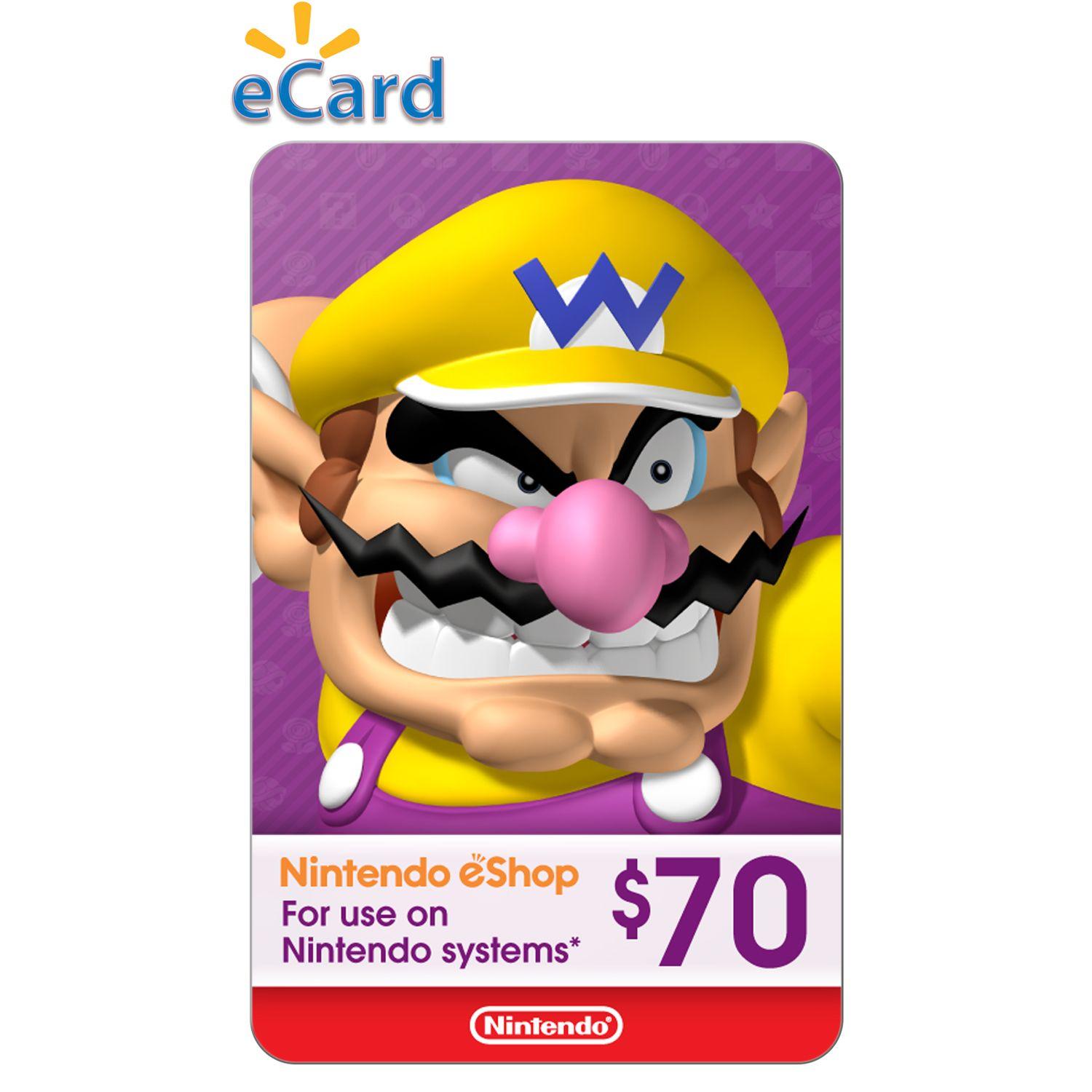 $70 Nintendo eShop Gift Card for $49.54