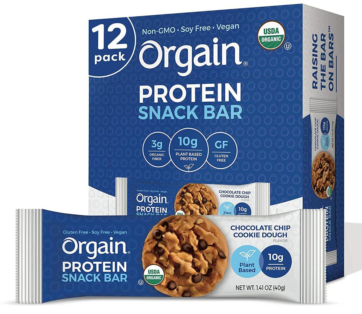 12 Orgain Organic Plant Based Protein Snack Bar for $8.60 Shipped