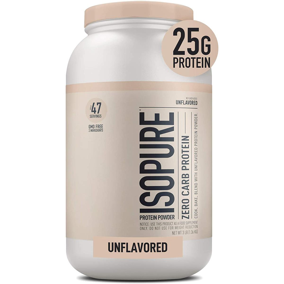 Isopure Zero Carb Unflavored 25g Protein for $29.92 Shipped