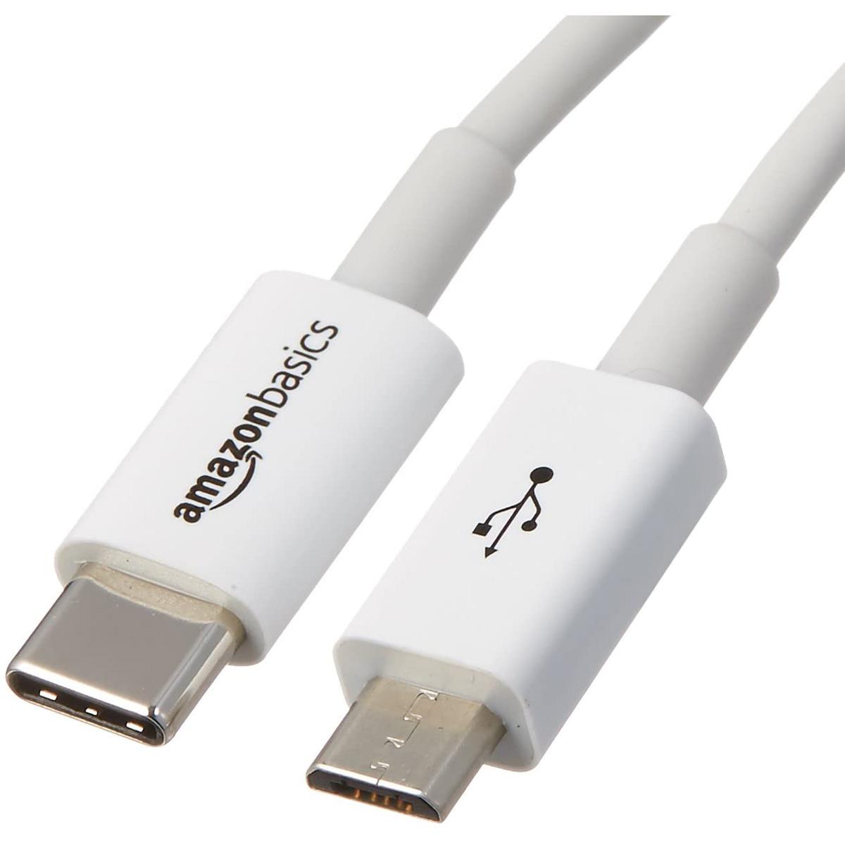 5 Amazon Basics USB Type-C to Micro USB Cables for $6.16