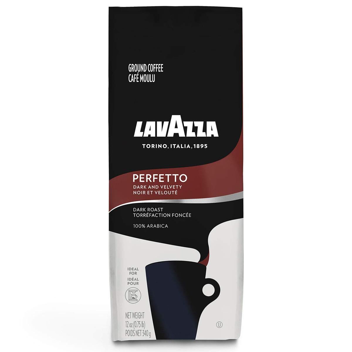 Lavazza Perfetto Dark Roast Ground Coffee for $3.89 Shipped