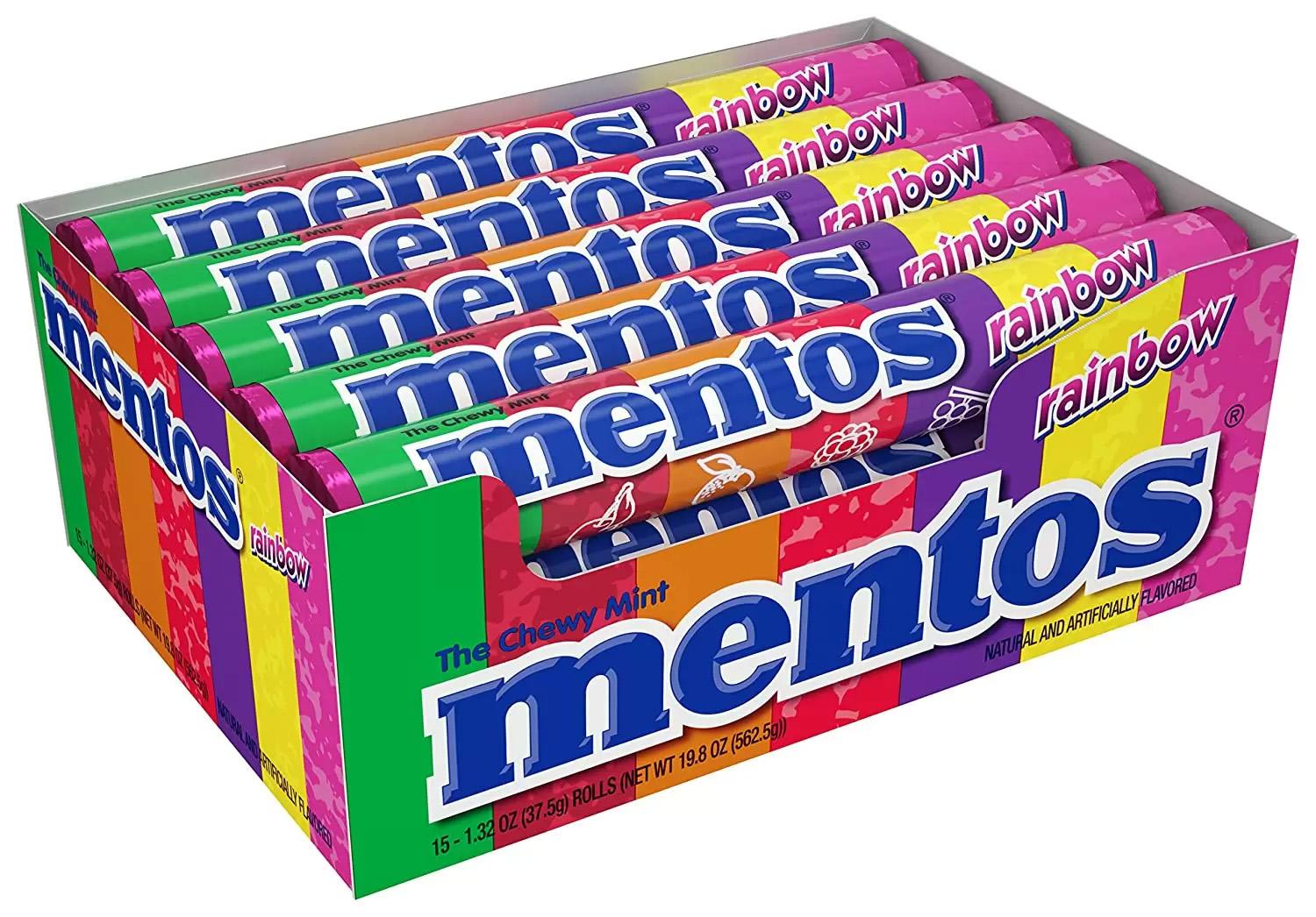 15 Mentos Rainbow Chewy Mint Candy Roll for $6.76 Shipped