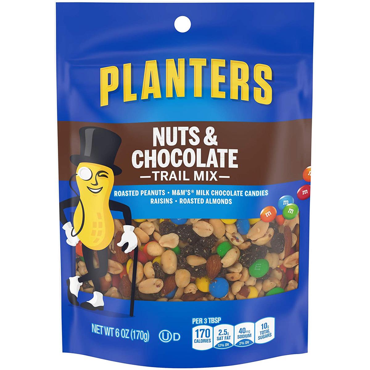 6oz Planters Nuts and Chocolate MMs Trail Mix for 1.90 Shipped