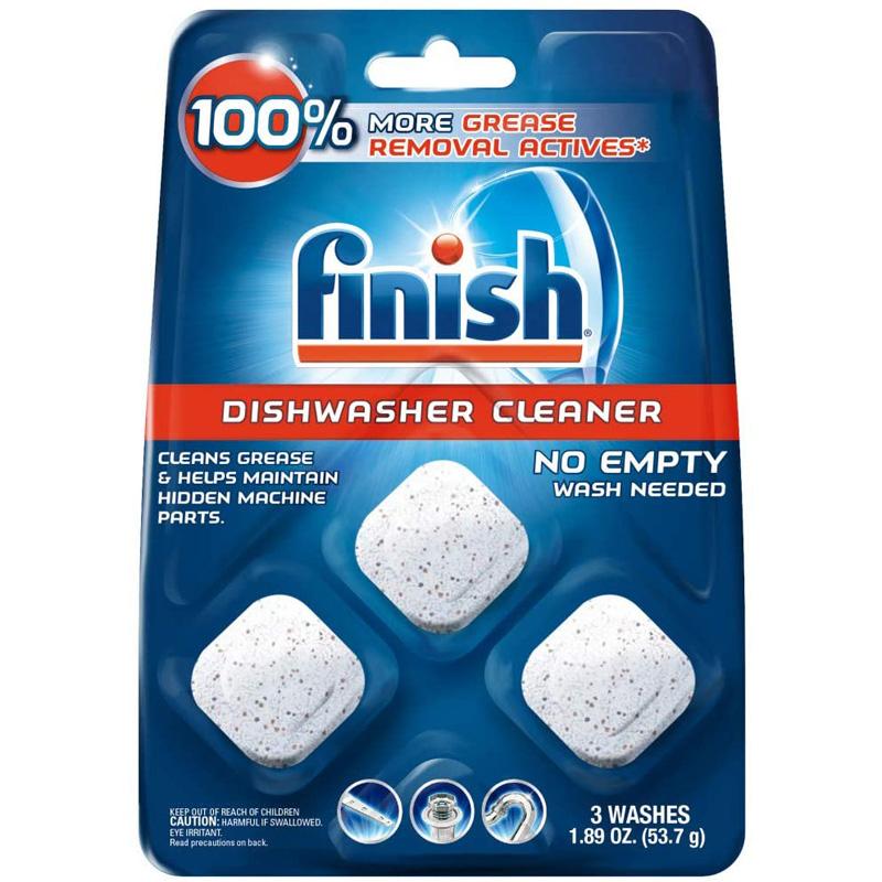 finish in-wash dishwasher cleaner tablets 53g 3 tablets