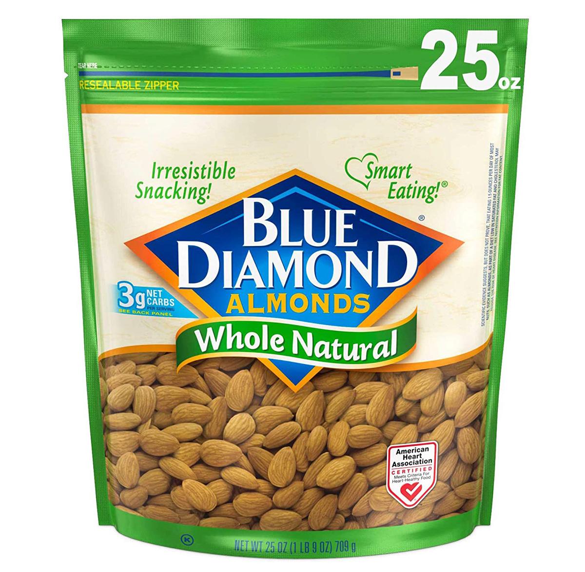 25oz Blue Diamond Almonds for $7.20 Shipped