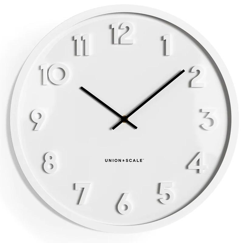 13in Union and Scale Essentials White Wall Analog Clock for $8.99 Shipped