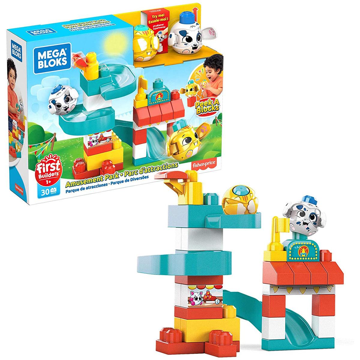 35-Piece Mega Bloks Peek A Blocks Amusement Park Building Set for $9.99 Shipped