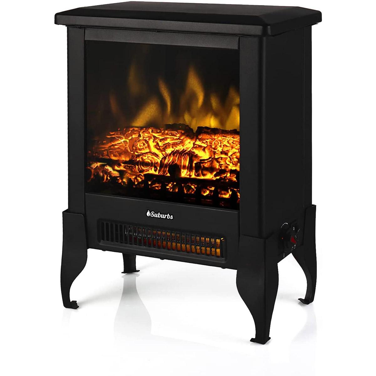 Turbro Suburbs TS17 Compact Electric Fireplace Stove for $63 Shipped