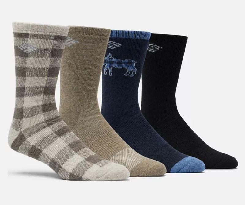 4 Columbia Mens Crew Socks for $9.99