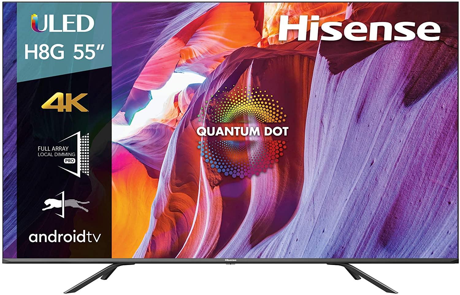 Hisense 55in Class H8 Quantum Series Android 4K ULED Smart TV for $479.99 Shipped