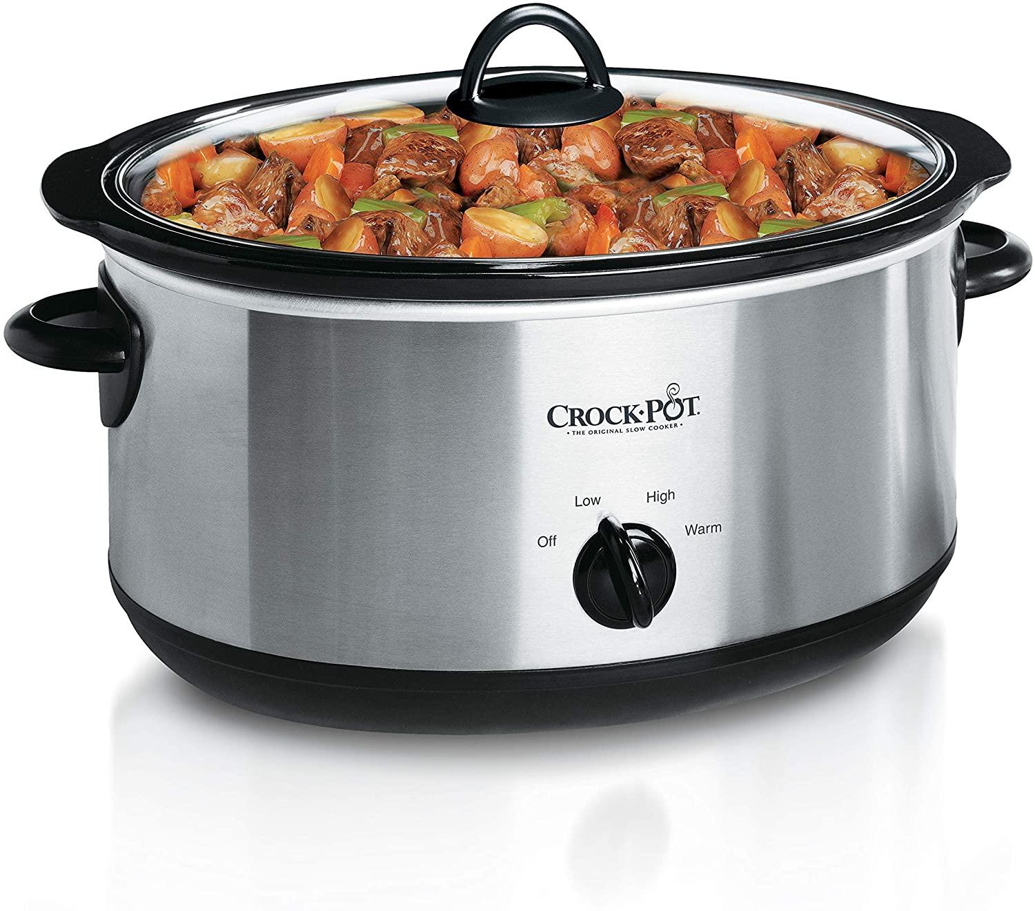 Crock-Pot 7-Quart Oval Manual Slow Cooker for $24.99