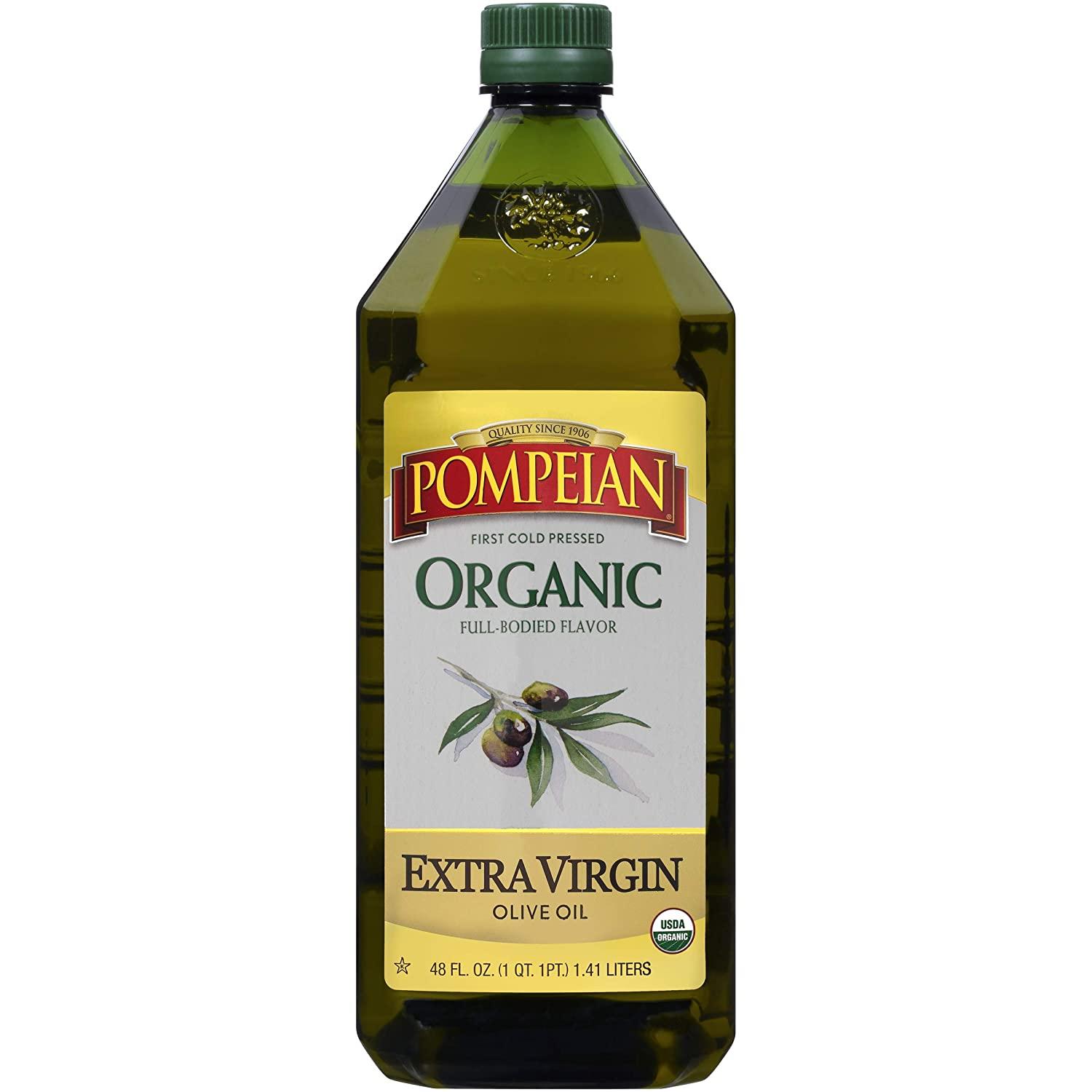 48Oz Pompeian Organic Extra Virgin Olive Oil for $7.67 Shipped