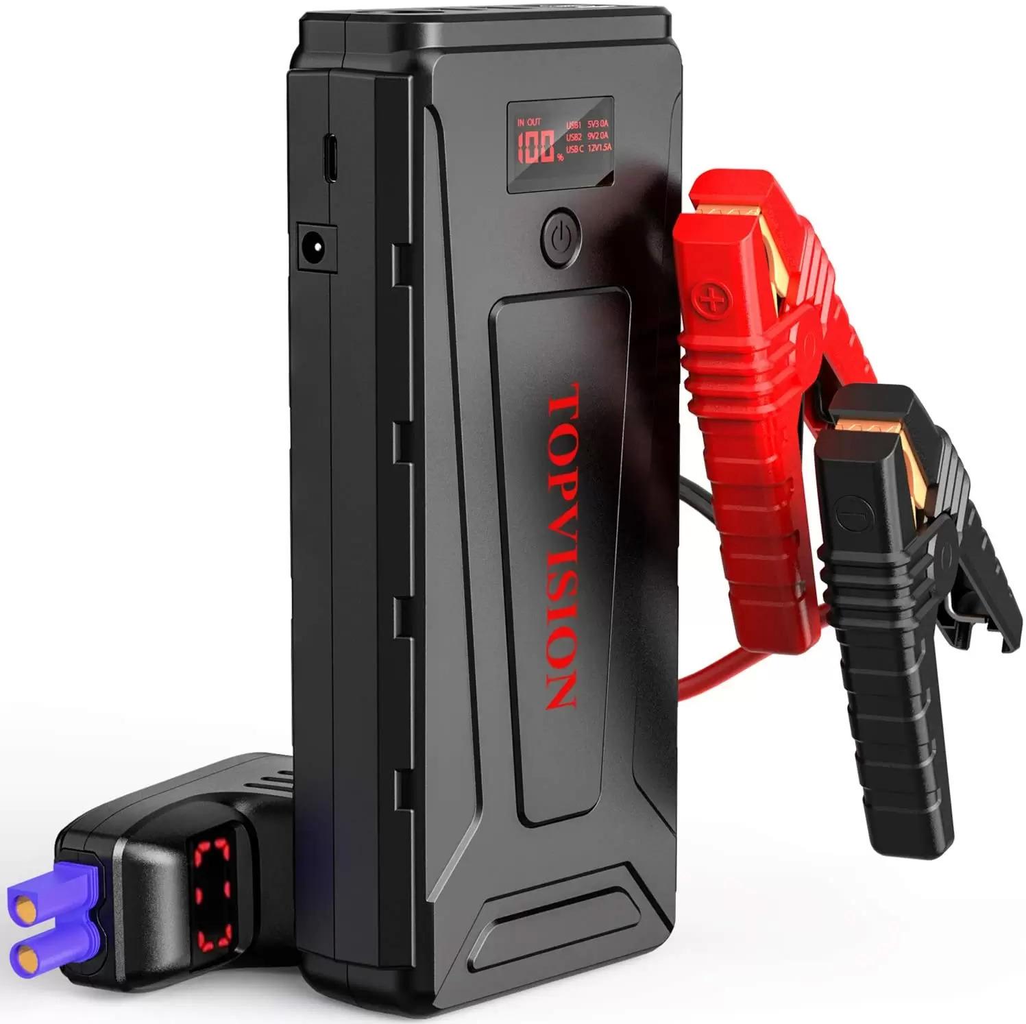 Topvision 21800mAh 2200A Portable Car Power Pack for $39.99 Shipped