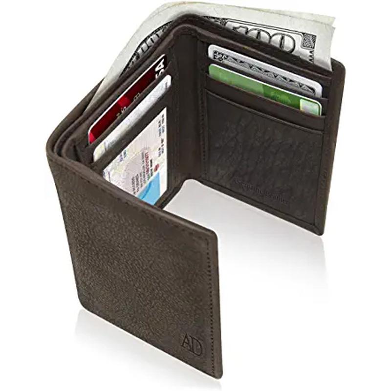 Trifold Wallets For Men RFID Leather Wallet for $19.96