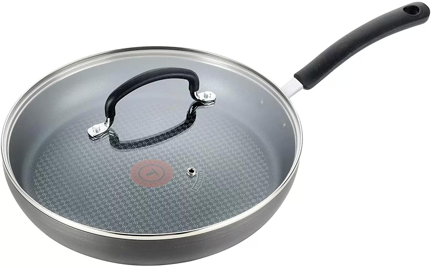 T-fal Nonstick Dishwasher Safe Cookware Lid Fry Pan for $27.35 Shipped