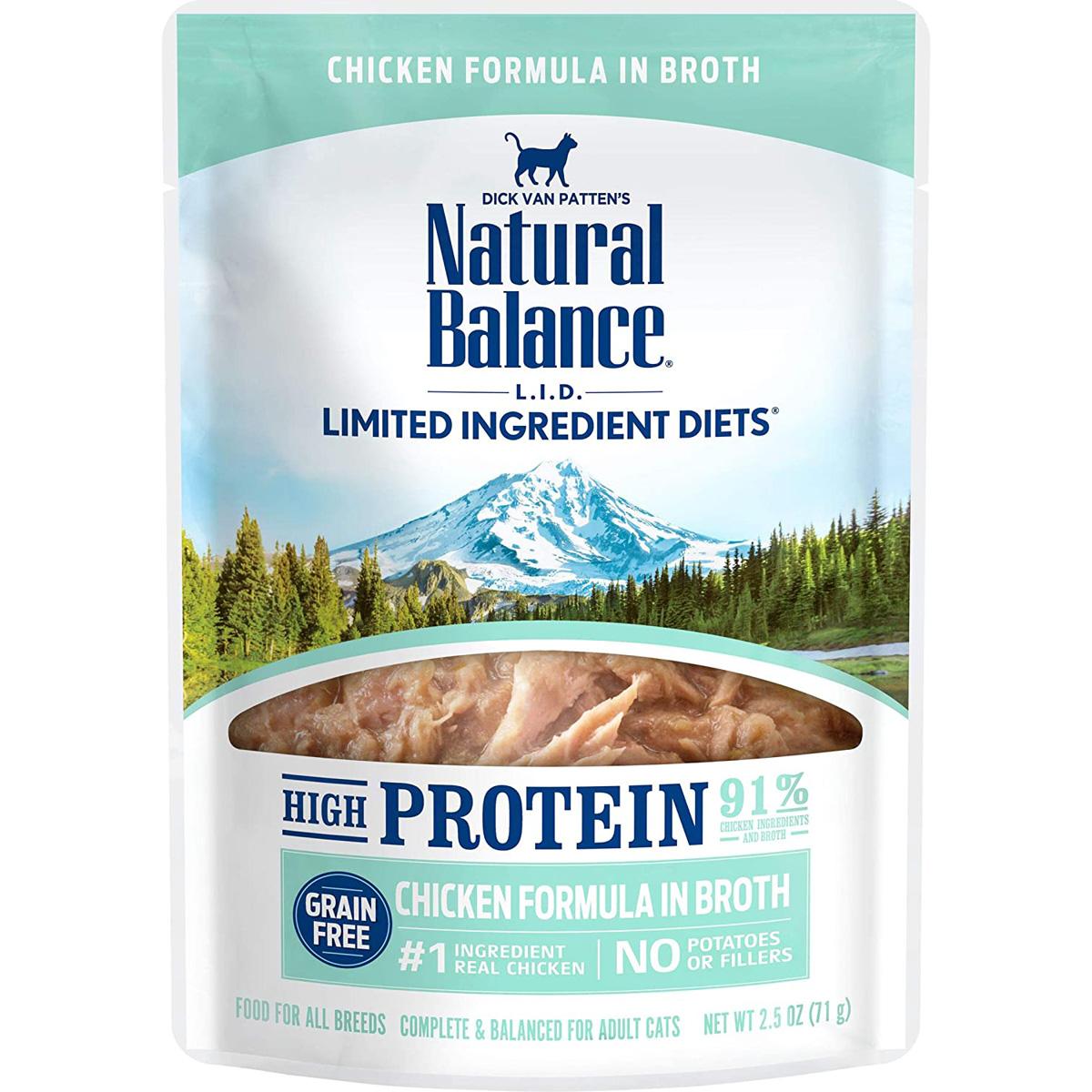 24 Natural Balance LID High Protein Wet Cat Food for $18.49