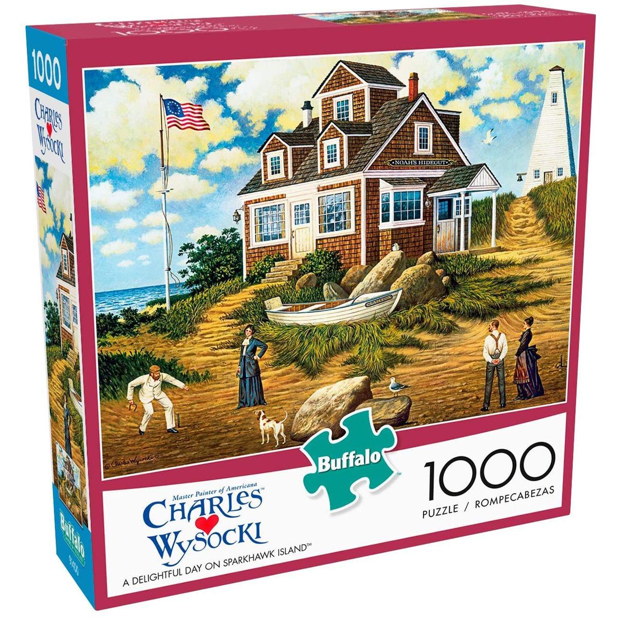 Buffalo Games Charles Wysocki A Delightful Day 1000 Jigsaw Puzzle for $9.97