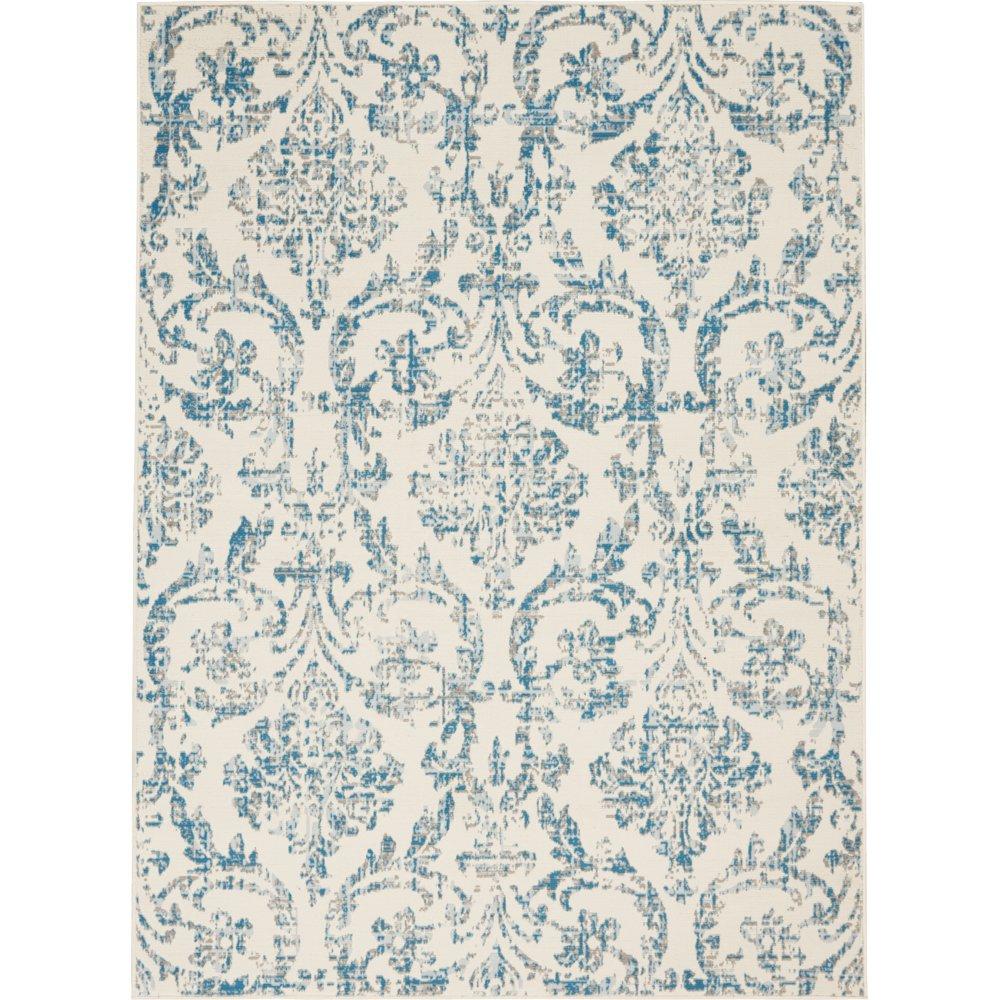 Pinewood Grove Farmhouse Damask Area Rug for $39.25 Shipped