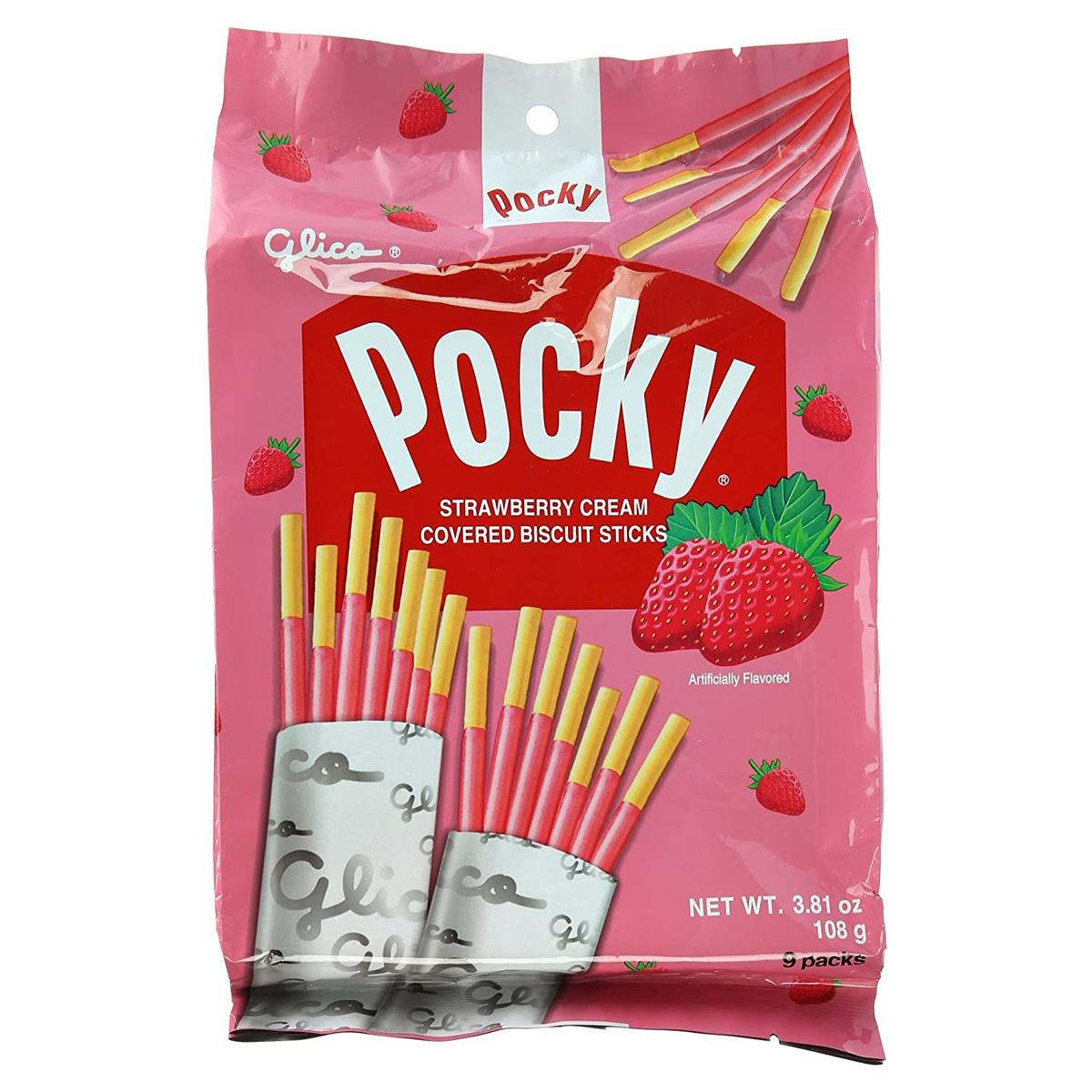 9 Glico Pocky Strawberry Cream Covered Biscuit Sticks for $3.31 Shipped