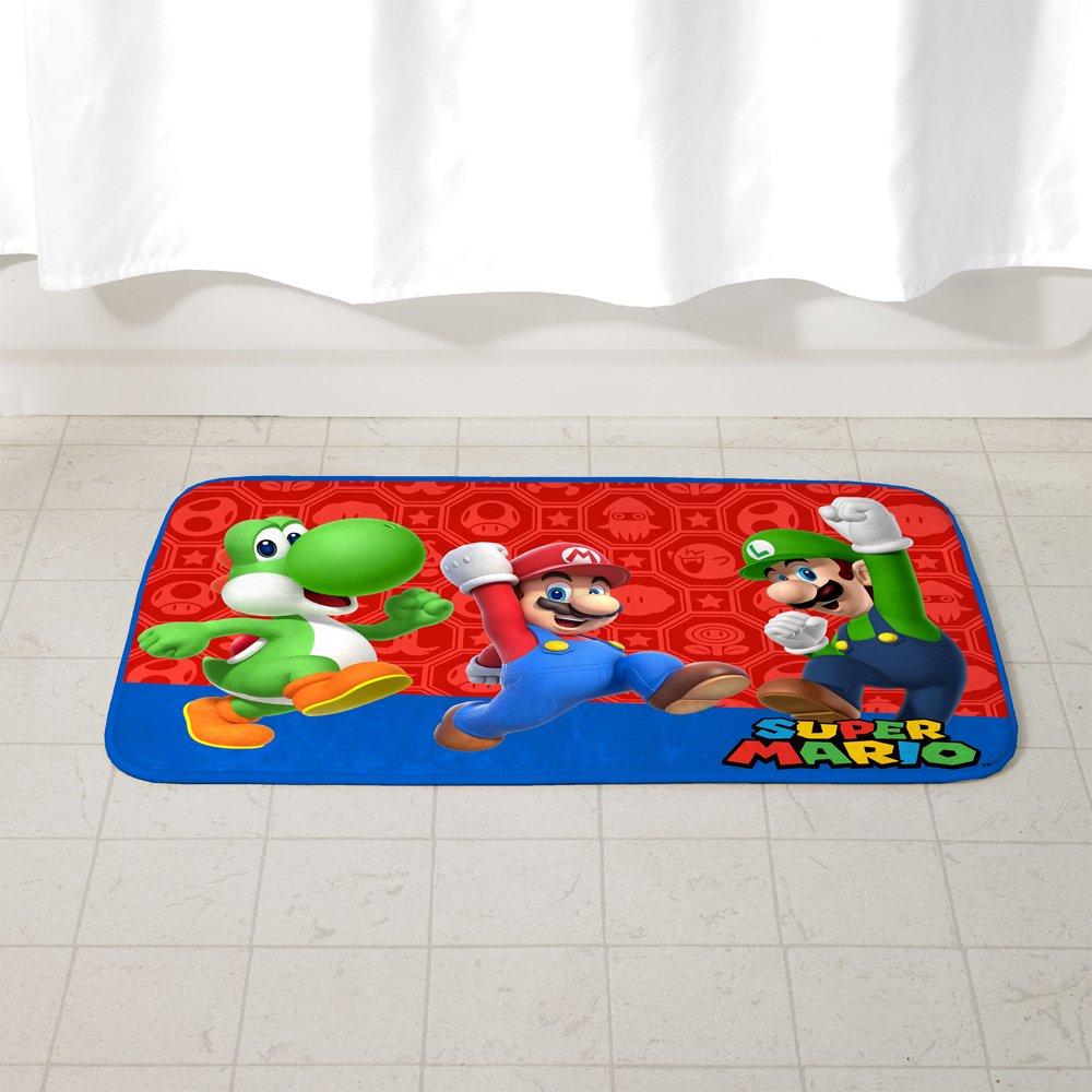 Super Mario Bros Kids Skid-Resistant Foam Bath Rug for $7.51