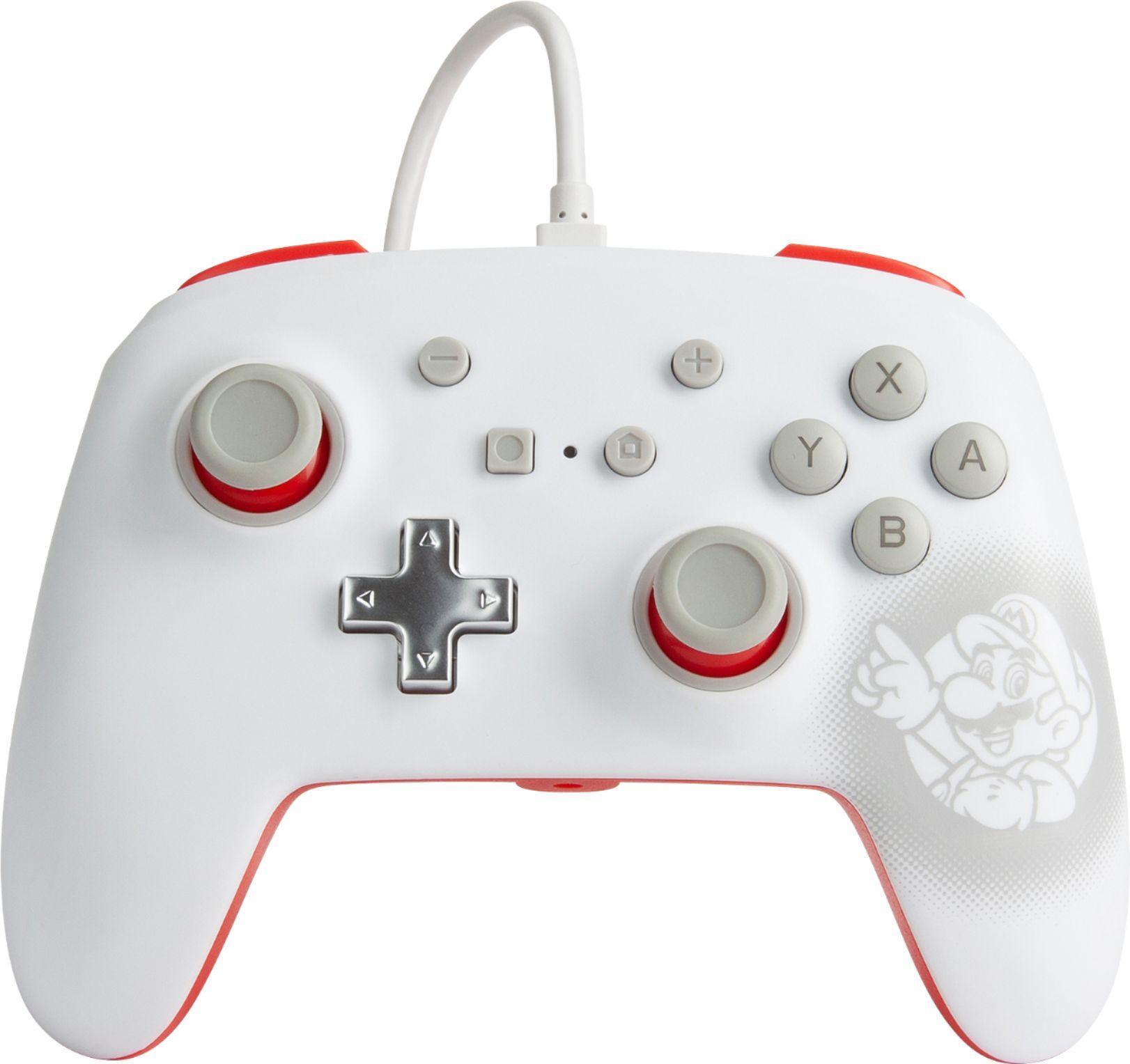 PowerA Enhanced Wired Mario White Controller for Nintendo Switch for $14.99