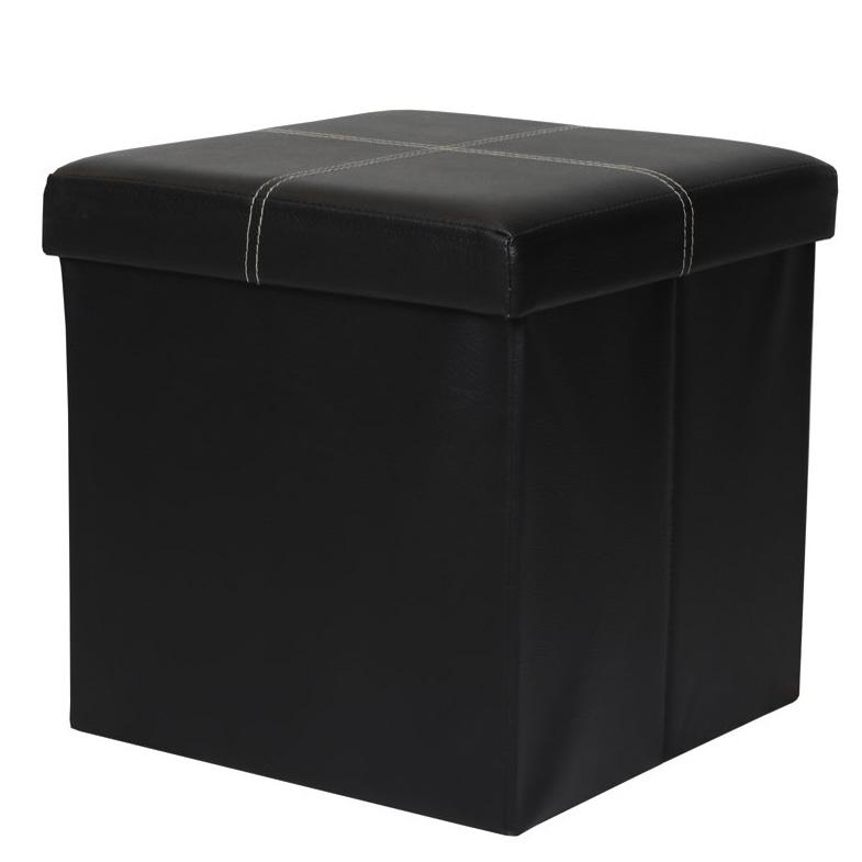 15in Otto and Ben Faux Leather Folding Storage Ottoman Bench for $13.92