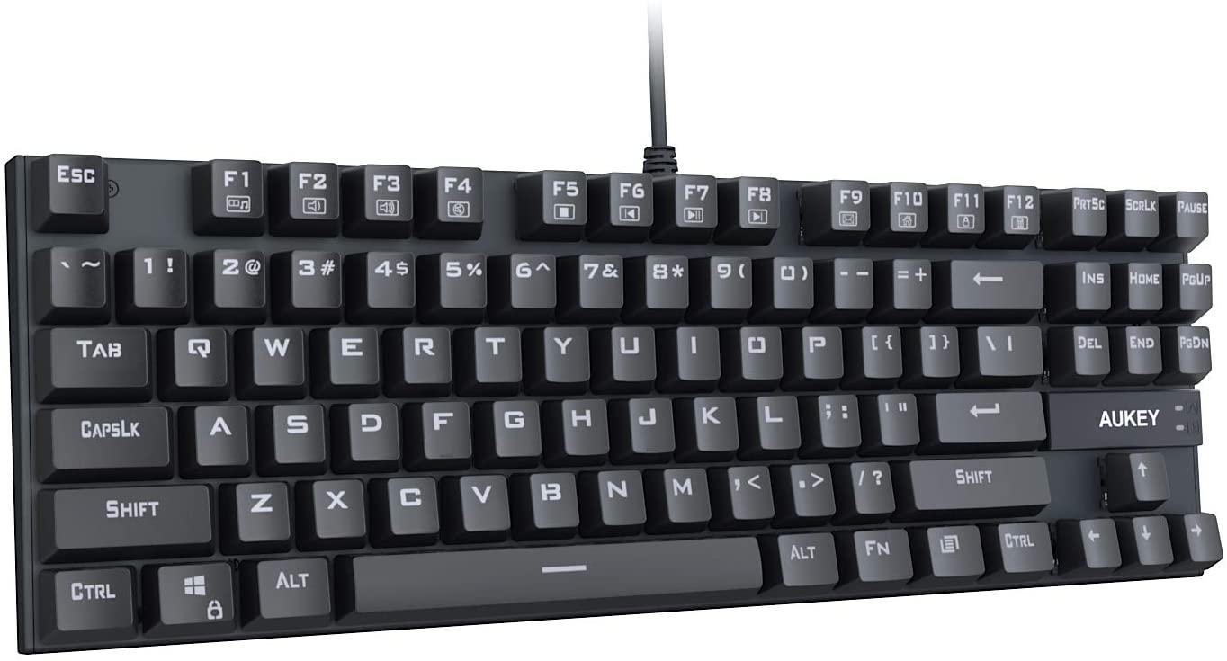Aukey Mechanical Keyboard TKL Gaming Keyboard for $20.99 Shipped