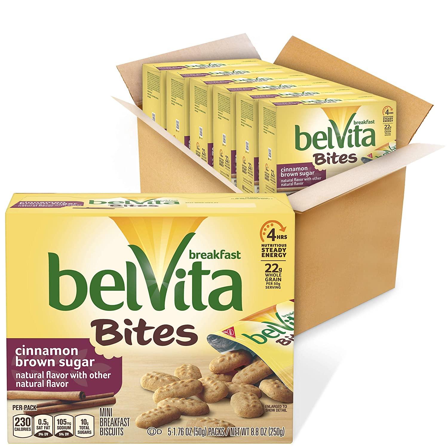 30 belVita Cinnamon Brown Sugar Mini Breakfast Biscuit Bites for $9.88 Shipped