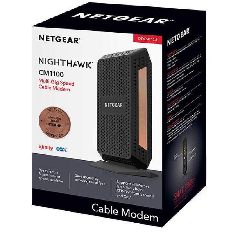 Netgear Nighthawk CM1100 DOCSIS 3.1 Cable Modem for $119.99 Shipped