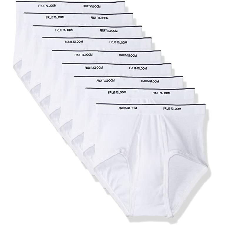 9 Fruit of the Loom Men's Cotton Briefs for $9.74