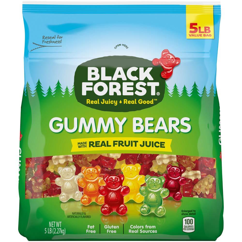 Black Forest Gummy Bears Candy 5 Pound Bulk Bag for $8.30 Shipped