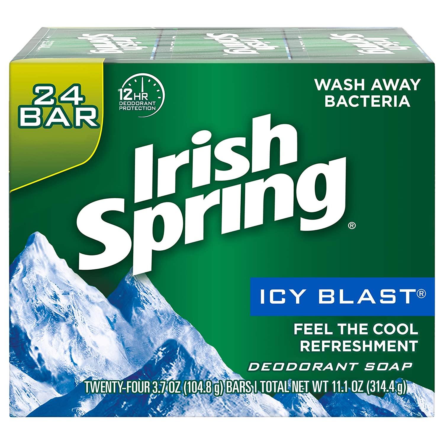 48 Irish Spring Mens Deodorant Soap Bars for $17.02 Shipped