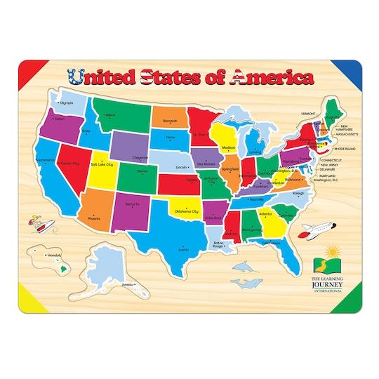 The Learning Journey Lift and Learn USA Map Puzzle for $5.99