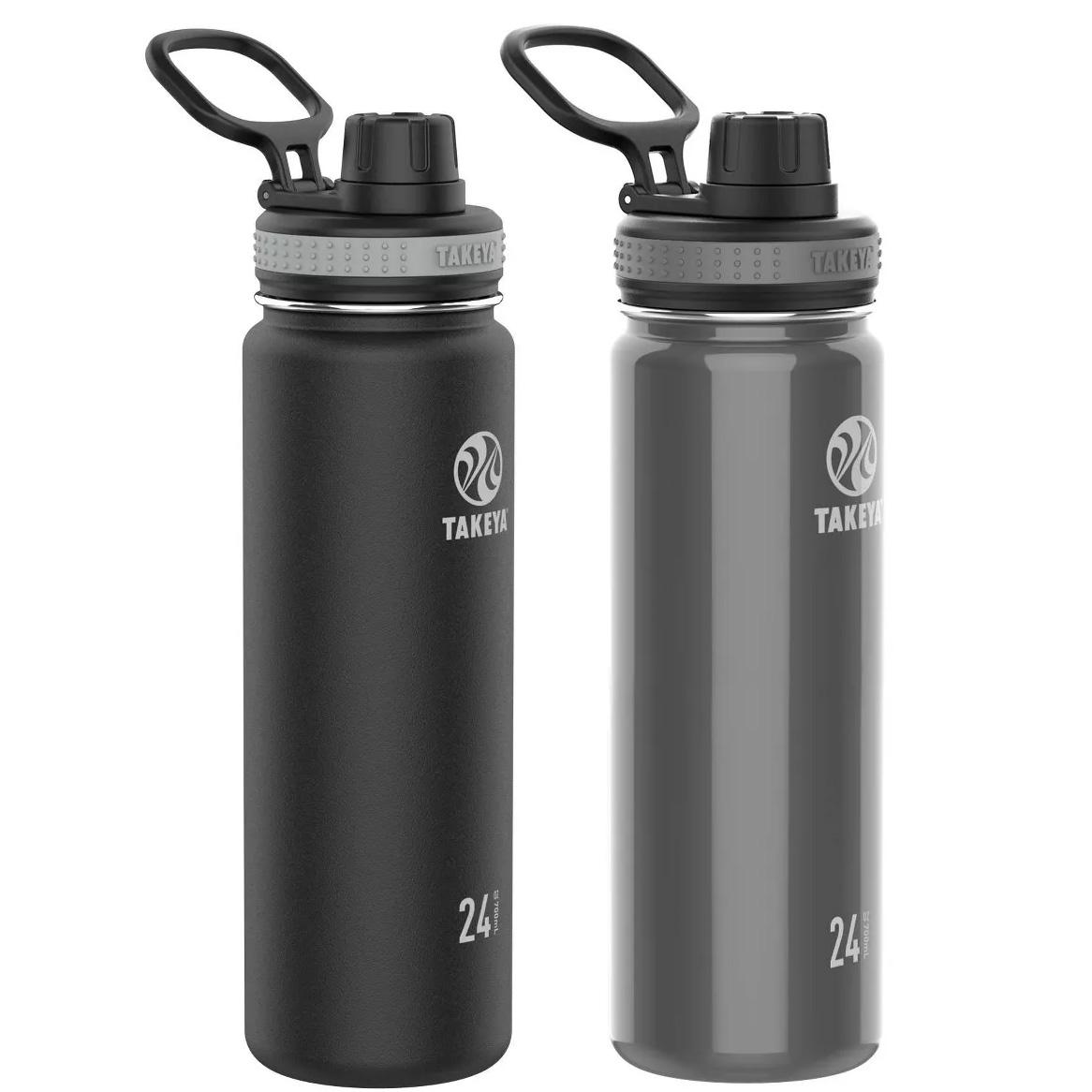 2 Takeya Originals Stainless Steel Water Bottle with Spout Lid for $17.50