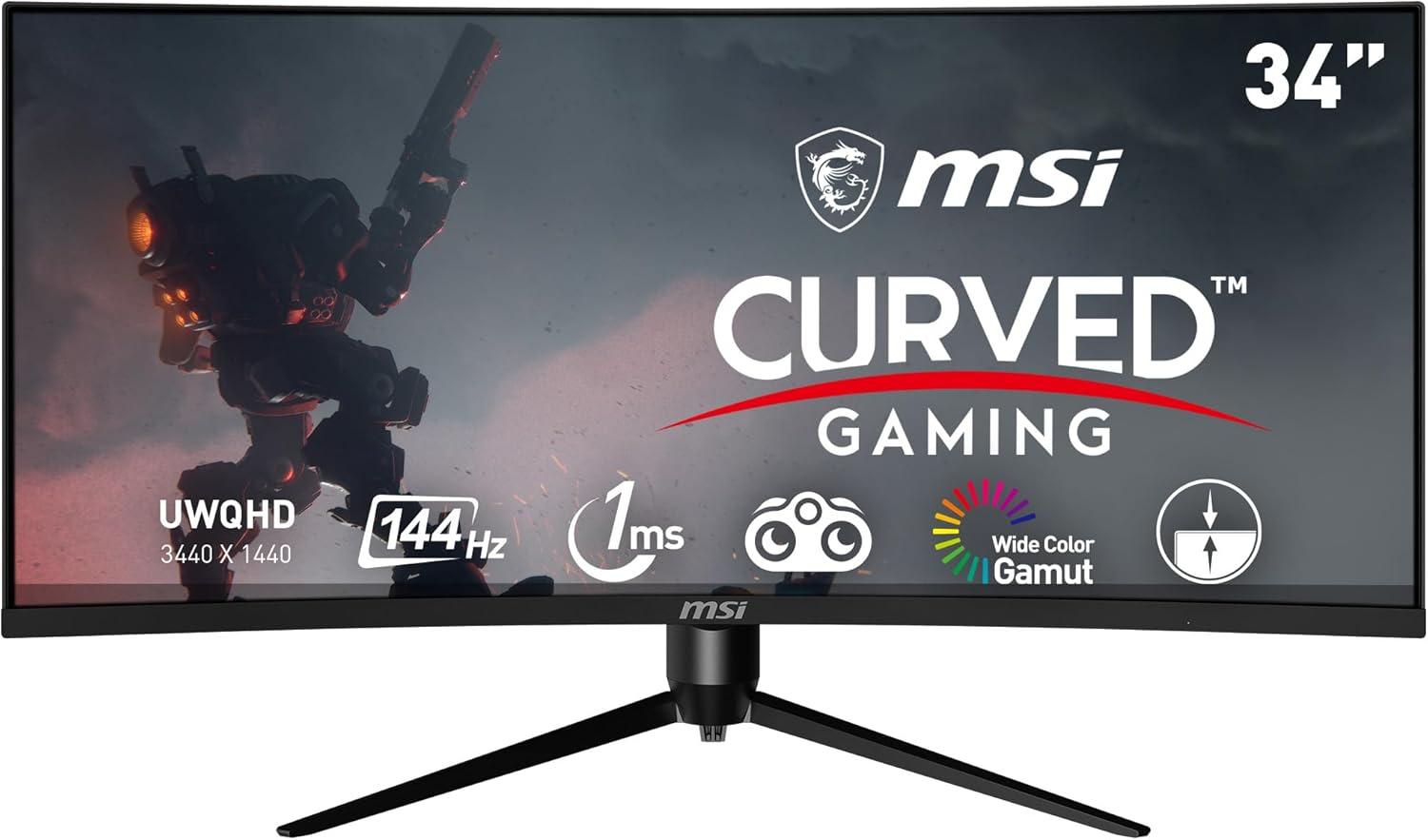 34in MSI Optix UWQHD 2K Curved Gaming Monitor for $299.99 Shipped